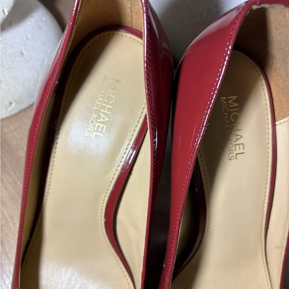 Michael Kors Glossy Red Heels